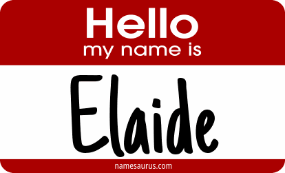 Hello my name is Elaide png download