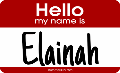 Hello my name is Elainah png download