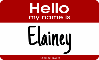 Hello my name is Elainey png download