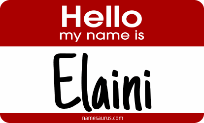 Hello my name is Elaini png download