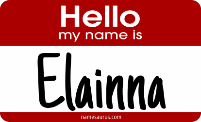 Hello my name is Elainna png download