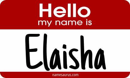Hello my name is Elaisha png download