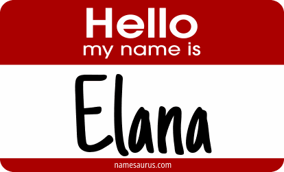 Hello my name is Elana png download