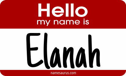 Hello my name is Elanah png download