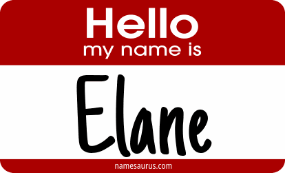 Hello my name is Elane png download