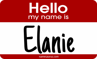 Hello my name is Elanie png download