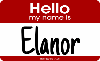 Hello my name is Elanor png download