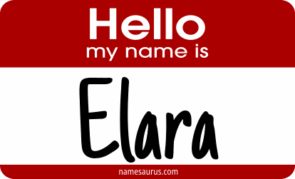 Hello my name is Elara png download