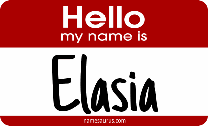 Hello my name is Elasia png download