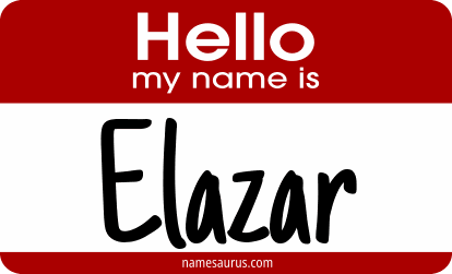 Hello my name is Elazar png download