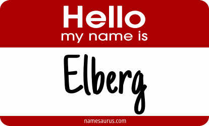 Hello my name is Elberg png download