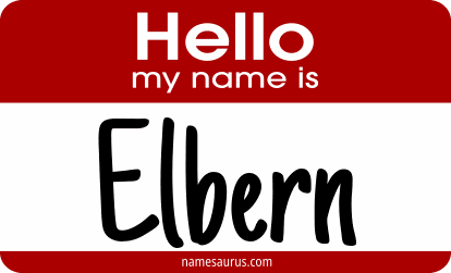 Hello my name is Elbern png download