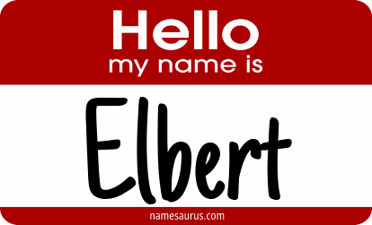 Hello my name is Elbert png download