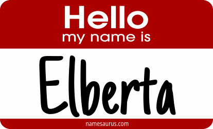Hello my name is Elberta png download