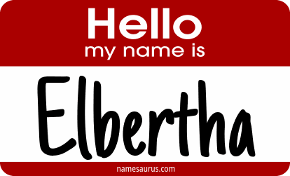 Hello my name is Elbertha png download
