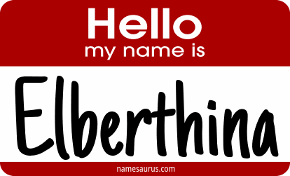 Hello my name is Elberthina png download