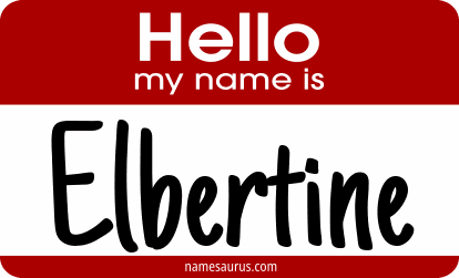 Hello my name is Elbertine png download