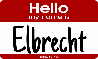 Hello my name is Elbrecht png download