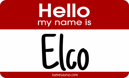 Hello my name is Elco png download
