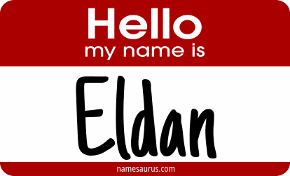 Hello my name is Eldan png download