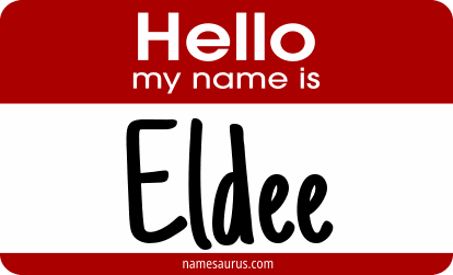 Hello my name is Eldee png download