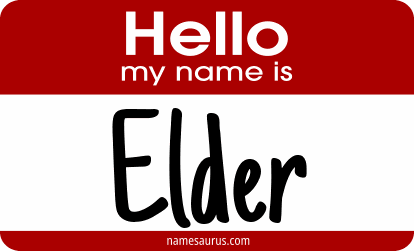 Hello my name is Elder png download
