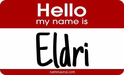 Hello my name is Eldri png download