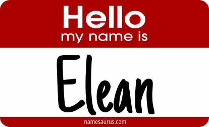 Hello my name is Elean png download