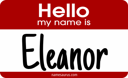Hello my name is Eleanor png download