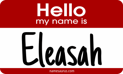 Hello my name is Eleasah png download