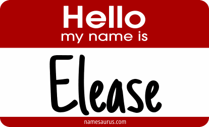 Hello my name is Elease png download