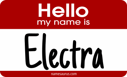 Hello my name is Electra png download