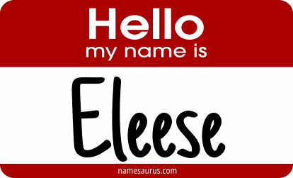 Hello my name is Eleese png download