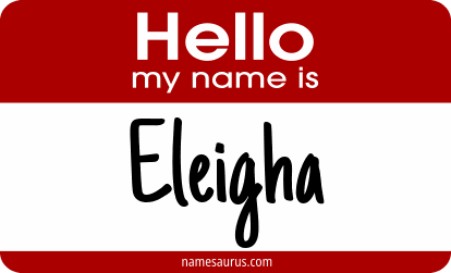 Hello my name is Eleigha png download