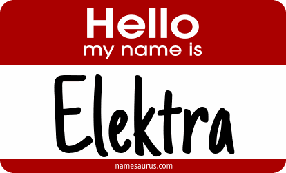 Hello my name is Elektra png download