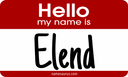 Hello my name is Elend png download