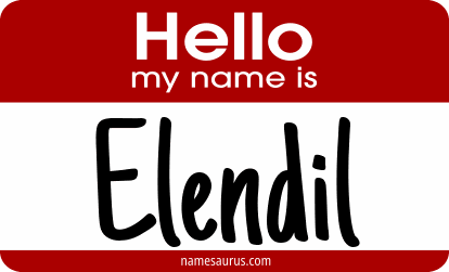Hello my name is Elendil png download