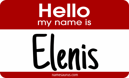 Hello my name is Elenis png download