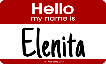 Hello my name is Elenita png download
