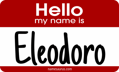 Hello my name is Eleodoro png download