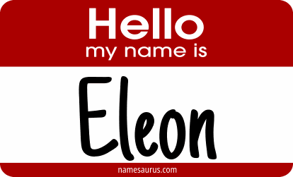 Hello my name is Eleon png download