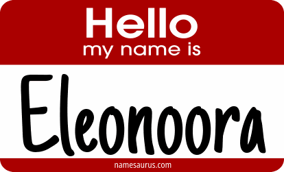 Hello my name is Eleonoora png download