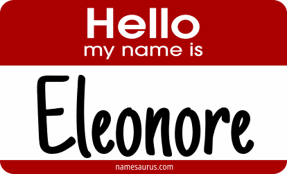 Hello my name is Eleonore png download