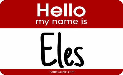 Hello my name is Eles png download