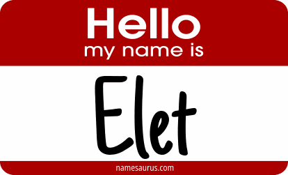 Hello my name is Elet png download
