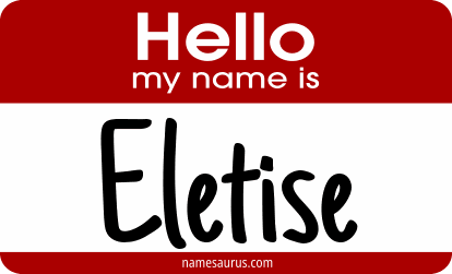 Hello my name is Eletise png download