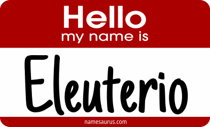 Hello my name is Eleuterio png download