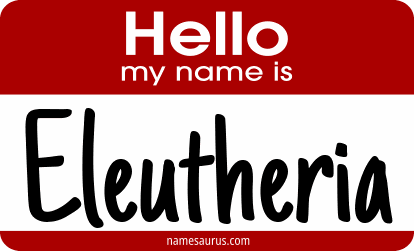 Hello my name is Eleutheria png download