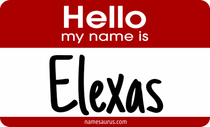 Hello my name is Elexas png download