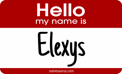 Hello my name is Elexys png download